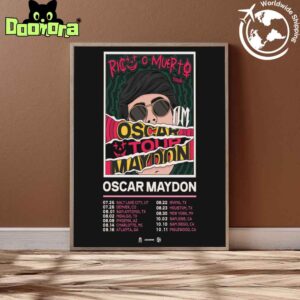Oscar Maydon Rico O Muerto Tour Dates 2025 In US Fan Gifts Home Decor Poster Canvas
