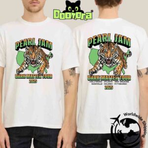 Pearl Jam Dark Matter Tour 2025 Tiger Artwork Fan Gifts Classic T-Shirt