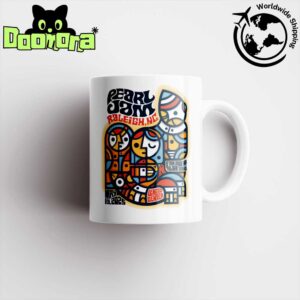 Pearl Jam Raleigh North Carolina 2025 Night 2 Poster At Lenovo Center On May 13 2025 Fan Gifts Ceramic Mug