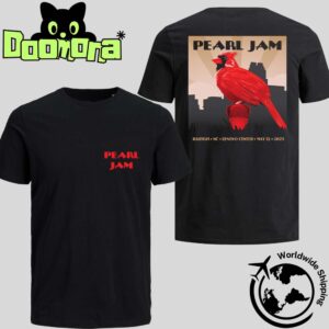 Pearl Jam Raleigh North Carolina 2025 Night 2 Poster At Lenovo Center On May 13 2025 Fan Gifts Two Sides Classic T-Shirt