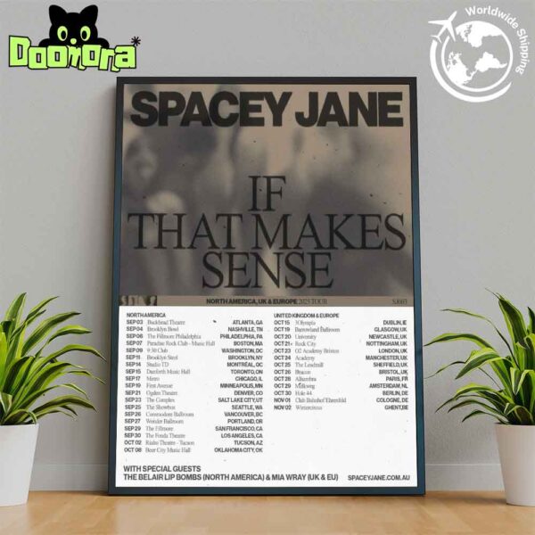 Spacey Jane If That Makes Sense Tour Dates In North America And Europe And UK Fan Gifts Home Decor Poster Canvas