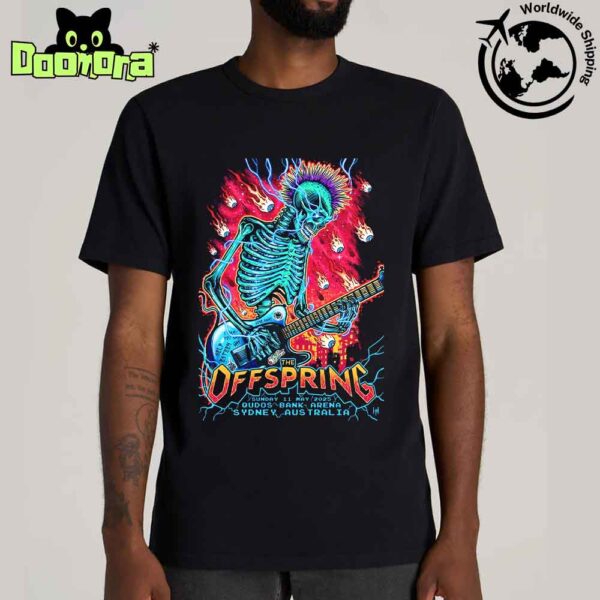 The Offspring Sydney Australia 2025 Poster At Qudos Bank Arena On May 11 2025 The Supercharged World Tour Fan Gifts Classic T-Shirt