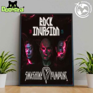 The Smashing Pumpkins Rock Invasion 2025 Tour Fan Gifts Home Decor Poster Canvas