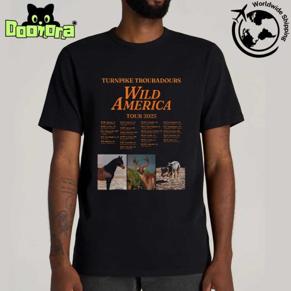 Turnpike Troubadours Wild America Tour 2025 Fan Gifts Classic T-Shirt