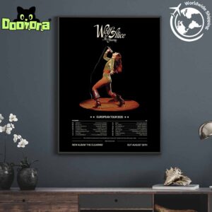 Wolf Alice The Clearing 2025 Tour Dates In European Fan Gifts Home Decor Poster Canvas