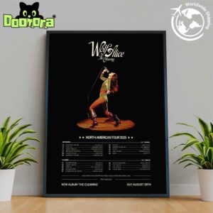 Wolf Alice The Clearing 2025 Tour Dates In North American Fan Gifts Home Decor Poster Canvas