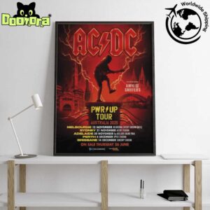 ACDC POWER UP Tour Australia 2025 Fan Gifts Home Decor Poster Canvas