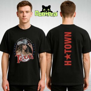 Beyoncé H-Town Texas Tour Shirt Featuring Cowboy Hat Pin-Up Artwork – Houston 2025 Two Sides Unisex T-Shirt