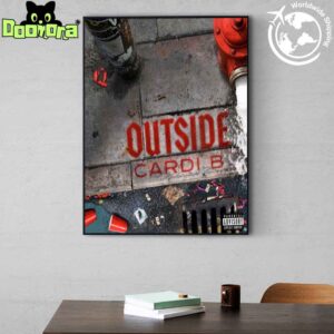 Cardi B New Single Outside Art Cover Fan Gifts Home Decor Poster Canvas