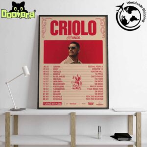 Criolo 50 Tour Dates Fan Gifts Home Decor Poster Canvas