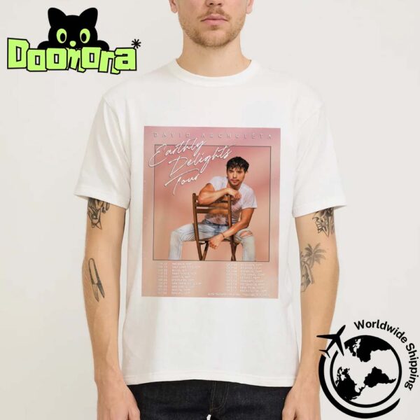 David Archuleta Earthly Delights Tour Dates 2025 Fan Gifts Classic T-Shirt
