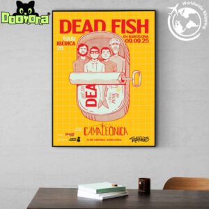 Dead Fish Tour At Club Sauvage In Barcelona On September 9th 2025 Fan Gifts Home Decor Poster Canvas