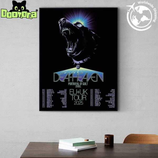 Deafheaven UK And Europe Tour Dates 2025 Fan Gifts Home Decor Poster Canvas