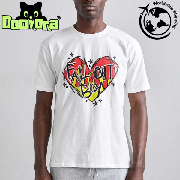 Fall Out Boy Scratch Heart Artwork Fan Gifts Classic T-Shirt
