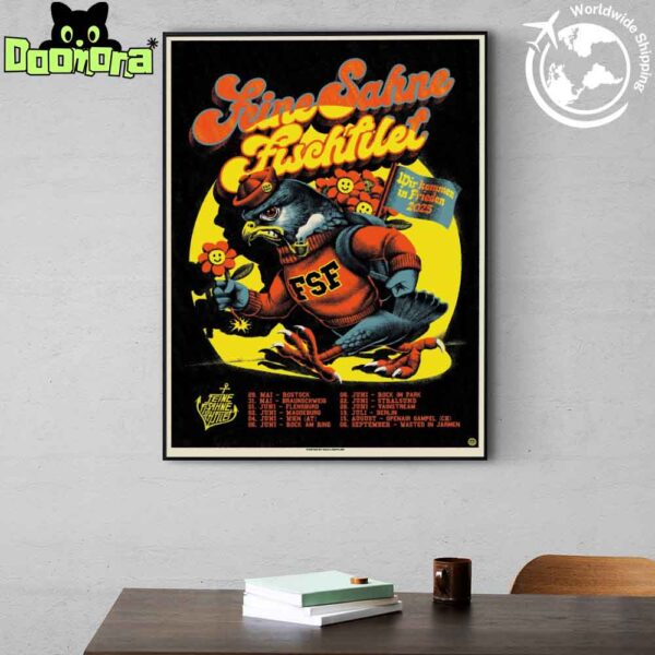 Feine Sahne Fischfilet Wir kommen in Frieden 2025 Tour Dates Fan Gifts Home Decor Poster Canvas