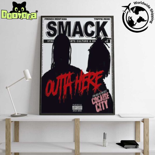 French Montana And Trippie Redd Outta Here New Song Art Cover Fan Gifts Home Decor Poster Canvas