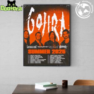 Gojira Summer Tour Dates 2025 Fan Gifts Home Decor Poster Canvas