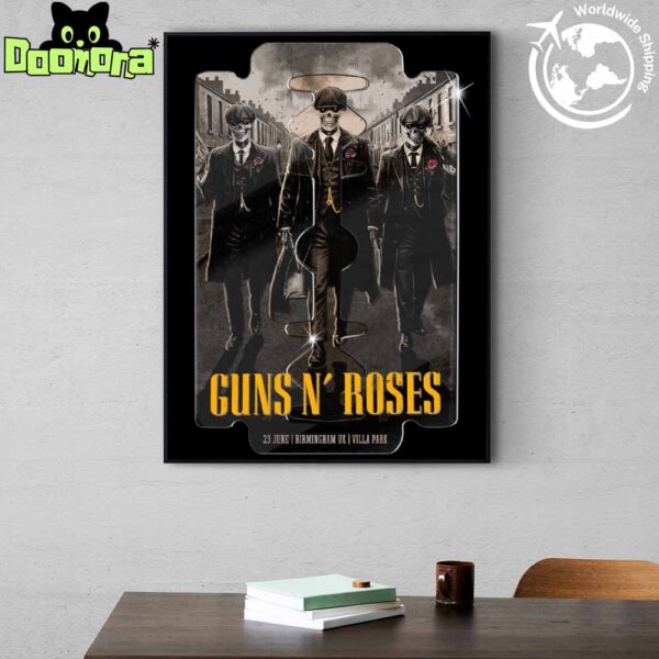 Guns N Roses Concert At Villa Park In Birmingham England On June 23 2025 Artwork Fan Gifts Home Decor Poster Canvas