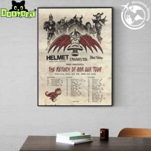 Gwar The Return Of Gor Gor Tour Dates 2025 Fan Gifts Home Decor Poster Canvas