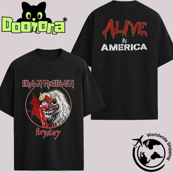 Iron Maiden Purgatory Alive In America Vintage Design Fan Gifts Classic T-Shirt