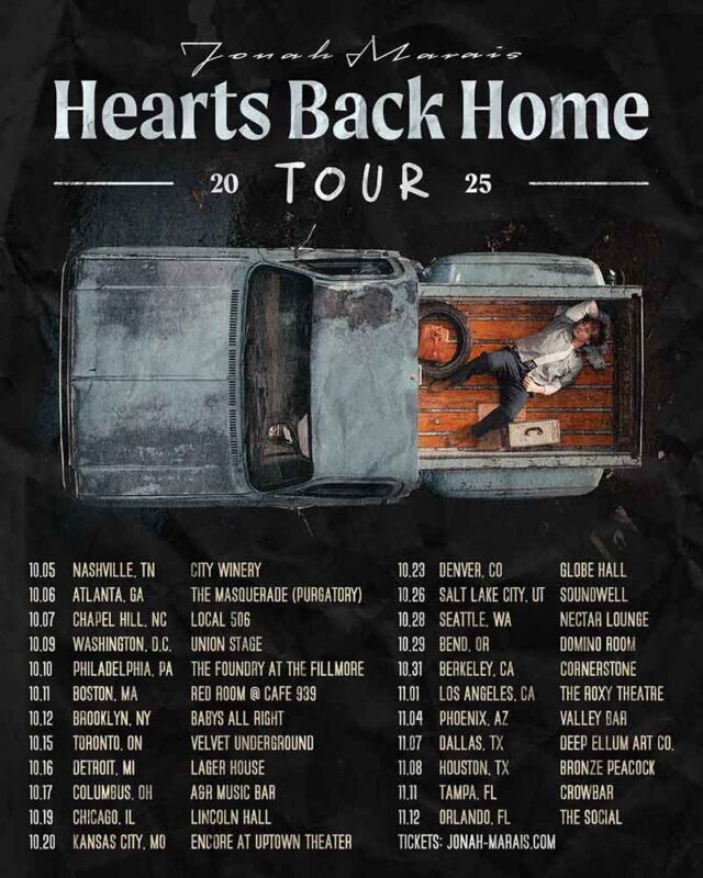 Jonah Marais Hearts Back Home Tour A New Era for the Rising Solo Star