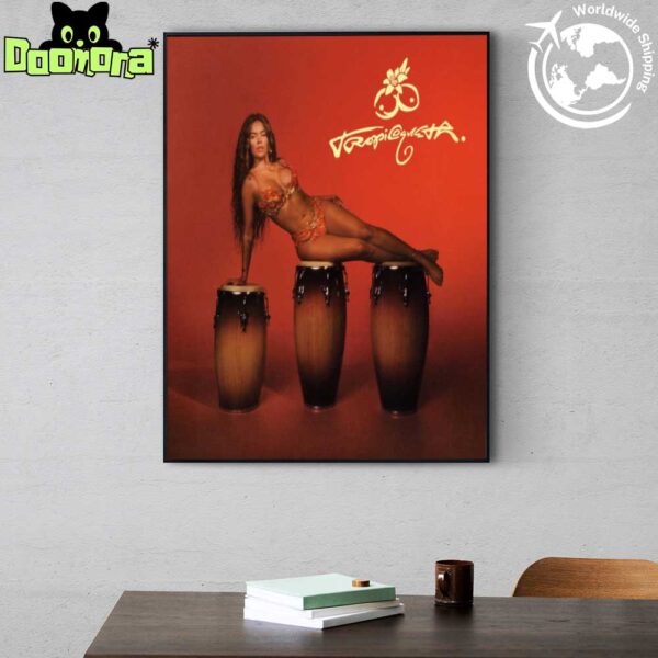 Karol G Tropicoqueta New Album Art Cover Fan Gifts Home Decor Poster Canvas