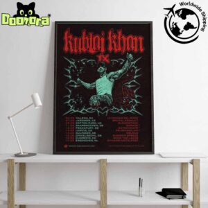 Kublai Khan TX 2025 European And UK Tour Summer Dates Fan Gifts Home Decor Poster Canvas
