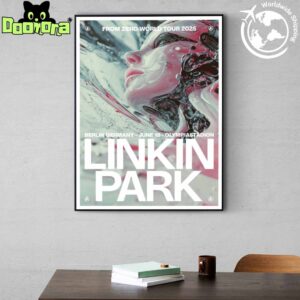 Linkin Park From Zero World Tour 2025 At Olympiastadion In Berlin Germany On June 18 2025 Fan Gifts Home Decor Poster Canvas
