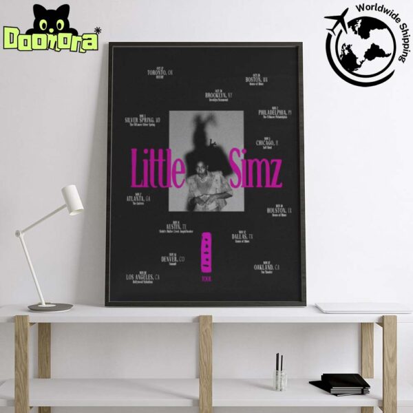 Little Simz Lotus Tour Dates In North America And Canada 2025 Fan Gifts Home Decor Poster Canvas