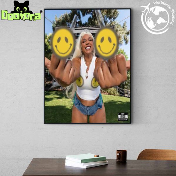 Lizzo New Mixtape My Face Hurts From Smiling Art Cover Fan Gifts Home Decor Poster Canvas