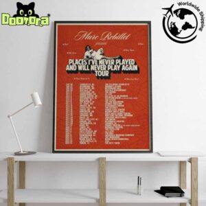 Marc Rebillet Places I’ve Never Played And Will Never Play Again Tour Dates 2025 Fan Gifts Home Decor Poster Canvas