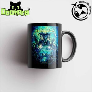 Metallica M72 Atlanta 2025 Poster In Atlanta Georgia At Mercedes Benz Stadium On June 3 2025 Ceramic Mug
