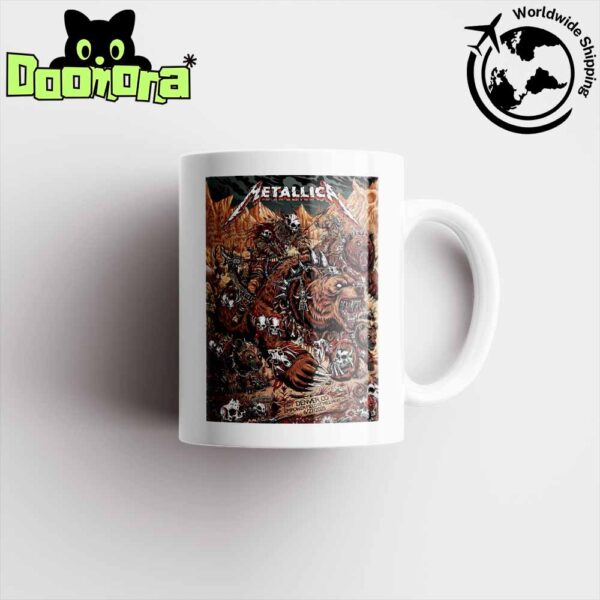 Metallica M72 Denver 2025 Night 1 In Denver Colorado At Empower Field On June 27 2025 Artwork Ceramic Mug