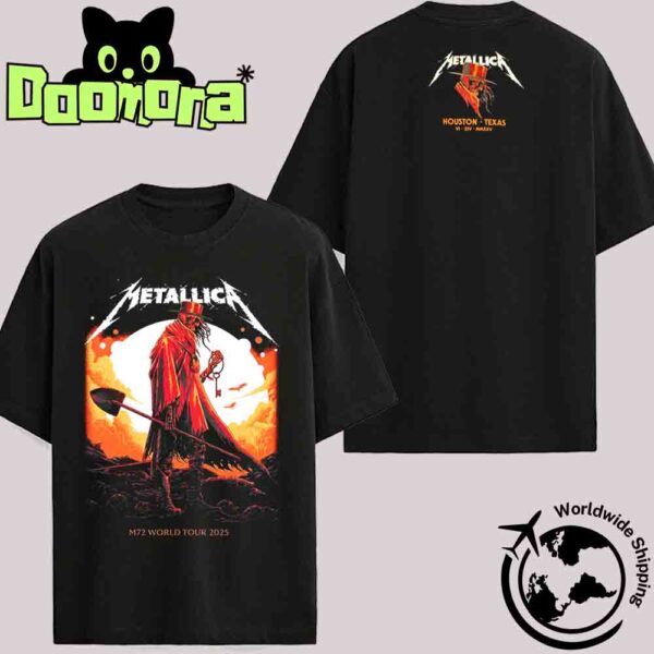 Metallica M72 Houston 2025 Event Tee In Texas At NRG Stadium On June 14 2025 Artwork Fan Gifts T-Shirt