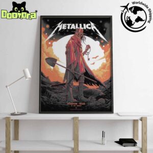 Metallica M72 Houston Poster At The NRG Stadium In Houston TX On June 14 2025 Artwork Fan Gifts Home Decor Poster Canvas
