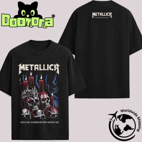 Metallica M72 Santa Clara 2025 Night 1 Poster At Levi’s Stadium In California On June 20 2025 Fan Gifts Two Sides Classic T-Shirt