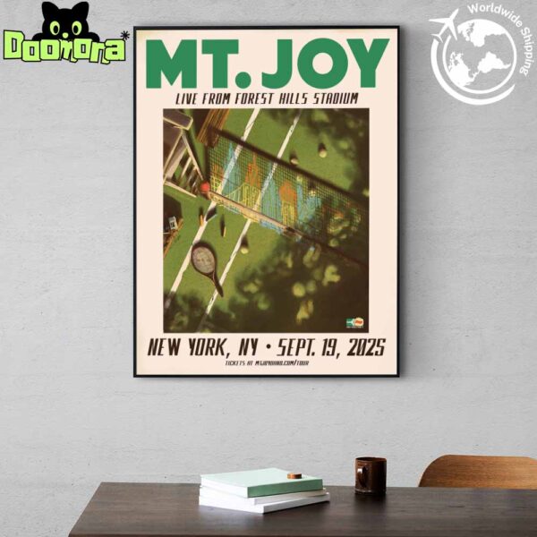 Mt. Joy Hope We Have Fun Tour At Forest Hills Stadium In New York City On September 19 2025 Fan Gifts Home Decor Poster Canvas