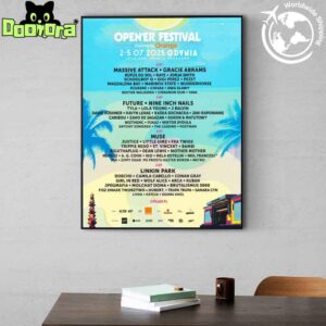 Open’er Festival Lineup 2025 Fan Gifts Home Decor Poster Canvas