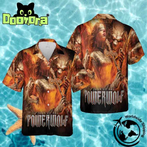 Powerwolf Joan Of Arc Artwork Fan Gifts Hawaiian Shirt