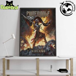 Powerwolf Wildlive Live At Olympiahalle Artwork Fan Gifts Home Decor Poster Canvas