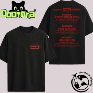 REDWEST Country Music Festival 2025 Lineup At The Utah State Fairpark On October 10-12 2025 Black And Red Fan Gifts Two Sides Classic T-Shirt