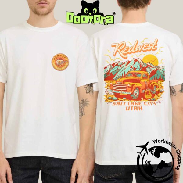 REDWEST Country Music Festival 2025 Lineup At The Utah State Fairpark On October 10-12 2025 Scenic Drive Artwork Fan Gifts Two Sides Classic T-Shirt