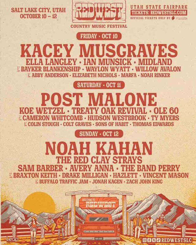 REDWEST Country Music Festival 2025 The Ultimate Country Music Experience in Utah