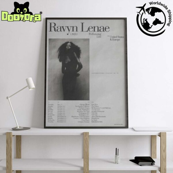 Ravyn Lenae Tour Dates 2025 In The United States And Europe Fan Gifts Home Decor Poster Canvas