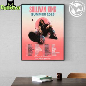 Sullivan King Summer Tour Dates 2025 Fan Gifts Home Decor Poster Canvas