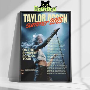 Taylor Acorn Summer 2025 Tour Poster The Summer School Tour Dates Across North America Home Decor Poster Canvas