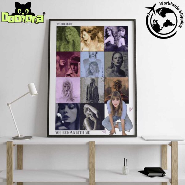 Taylor Swift You Belong With Me The Taylor’s Versions Album Artwork Fan Gifts Home Decor Poster Canvas