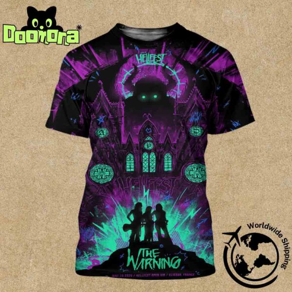 The Warning At Hellfest 2025 Artwork Fan Gifts All Over Print Shirt