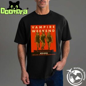 Vampire Weekend Only God Was Above Us Tour At KEMBA LIVE In Columbus OH On June 2 2025 Fan Gifts Classic T-Shirt
