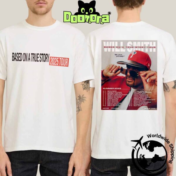 Will Smith Based On A True Story Tour Summer 2025 Fan Gifts Two Sides Classic T-Shirt